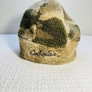 Cabelas‎ Kids Camo Sherpa Fleece Lined Beanie Hat Toddler Size 2T 3T